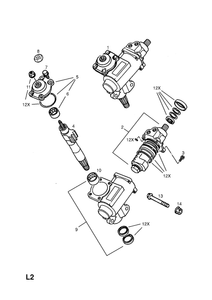 Dichtungssatz Lenkgetriebe Opel Isuzu