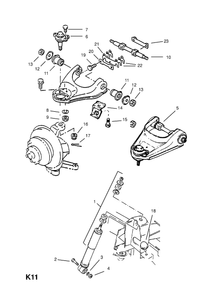 Querlenker oben für Opel Frontera B