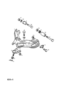 Fahrwerks-Buchsen Vorderachse UNTEN Querlenker Opel Frontera Campo Monterey Trooper