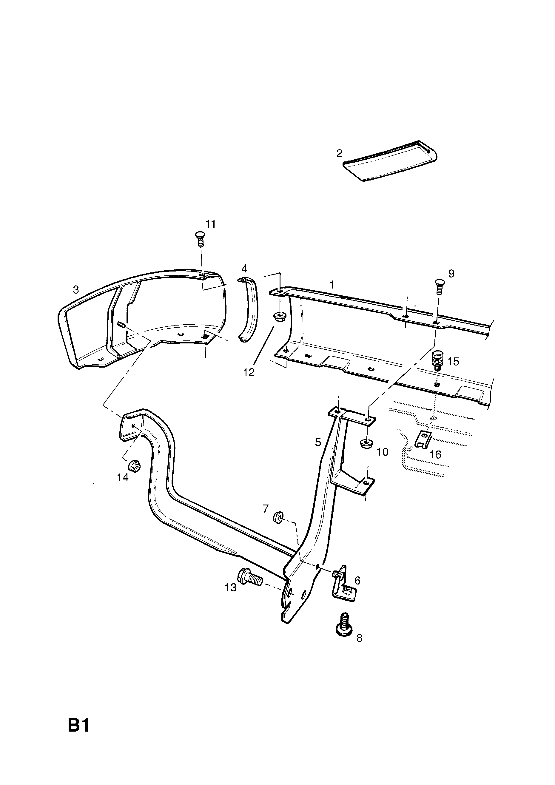 Stoßstangen-Ecke LINKS Opel Frontera Campo