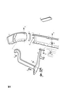 Stoßstangen-Ecke LINKS Opel Frontera Campo