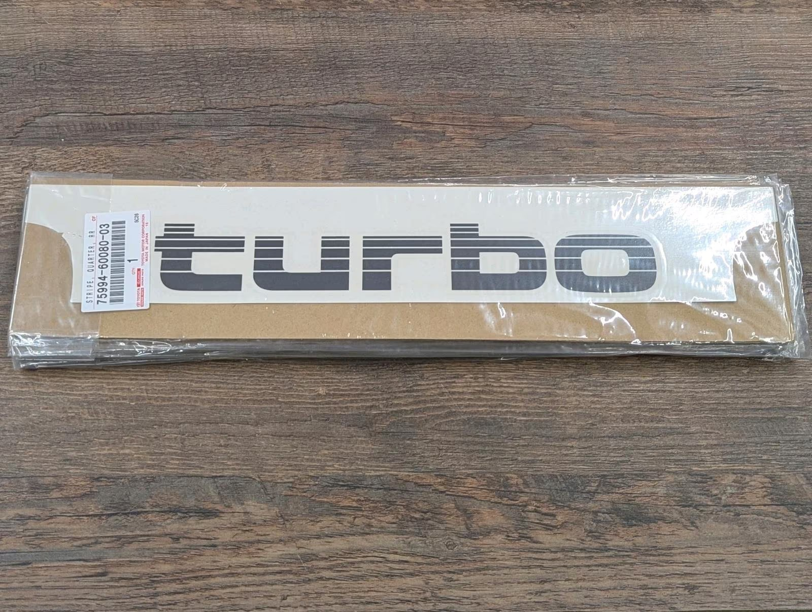 "TURBO" Aufkleber Toyota Land Cruiser 80 Decal Sticker 75994-60080