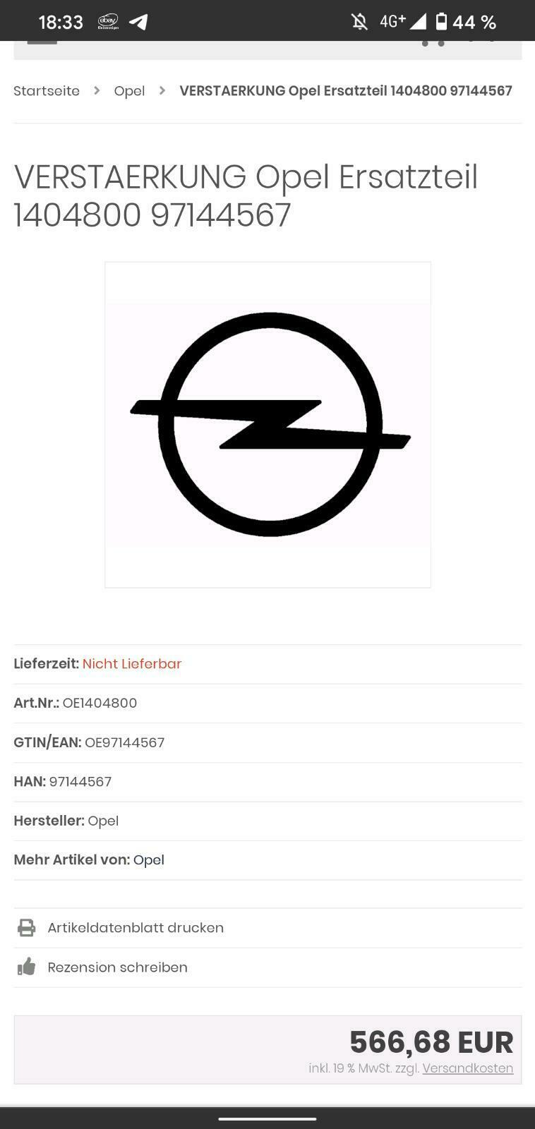 Stoßstangenträger Opel Frontera B 97144567 1404800 Halter